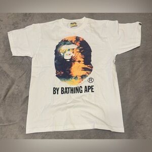 A BATHING APE MEN TIE DYE BY BATHING APE TEE SIZE SMALL SHORT SLEEVE SHIRT